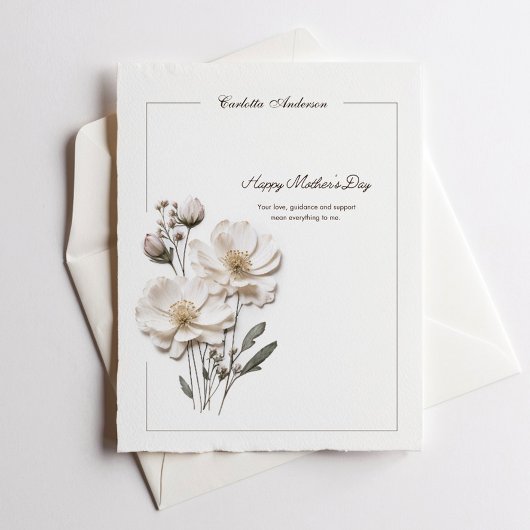 Correspondance Élégante papeterie Rose Carte de note élégante