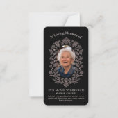 Correspondance en mémoire d'amour moderne simple carte de prière (Devant)