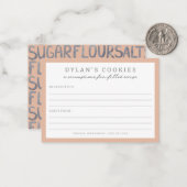 Correspondance Enfants à la cuisine Anniversaire Bash | Carte de  (Devant/Arrière en situation)