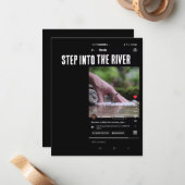 Correspondance Entrez dans le Carte pour notes de la rivière - Ca (Devant/Arrière en situation)