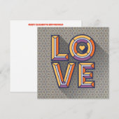 Correspondance Envoi d'une carte de note d'amour dans Butterscotc (Devant / Derrière)