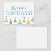 Correspondance Étiquette de carte d'anniversaire pour garçons (Devant / Derrière)