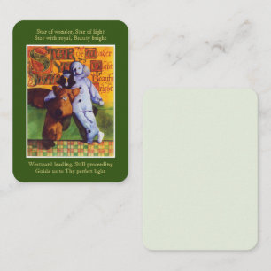 Correspondance ÉTOILE DE MERVEILLE 3.5x2.5 Carte plate à notes