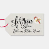 Correspondance exclusive des étiquettes cadeaux de (Dos (Horizontal))