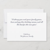 Correspondance Fa La La La Photo Carte de Noël (Dos)