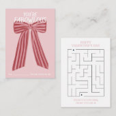 Correspondance FaBOWlous Bow carte de valentines de classe à thèm (Devant / Derrière)