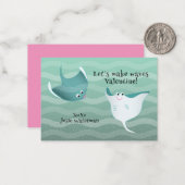 Correspondance Faisons des vagues | Carte de la Saint-Valentin St (Devant/Arrière en situation)