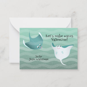 Correspondance Faisons des vagues Carte de la Saint-Valentin St