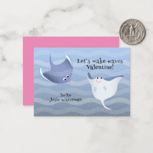 Correspondance Faisons des vagues Carte de la Saint-Valentin St