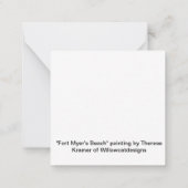 Correspondance "Fort Myer's Beach" Carte de peinture Floride (Dos)