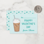 Correspondance Frappy Valentine's Day - Carte de billet (Devant/Arrière en situation)