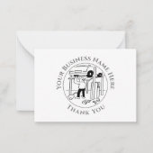 Correspondance Garage Mécanique Merci Carte de note (Devant)