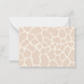 Correspondance Giraffe Maman Et Son Fils Carte de remerciements (Dos)