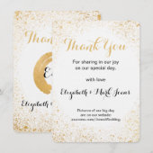 Correspondance Gold Leaf Spry Merci carte de note (Devant / Derrière)