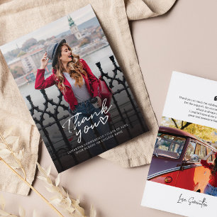 Correspondance Graduation 2025 Graduate Photos Carte de remerciem