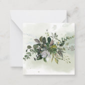 Correspondance Green Eucalyptus Merci carte de note (Dos)