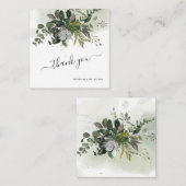 Correspondance Green Eucalyptus Merci carte de note (Devant / Derrière)