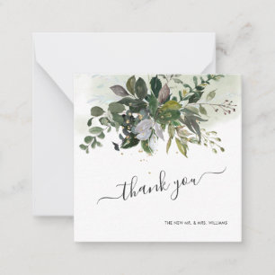 Correspondance Green Eucalyptus Merci carte de note