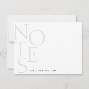 Correspondance Gris noir simple   Notes de la carte Note