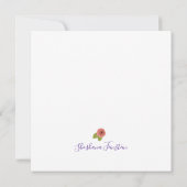 Correspondance Hébreu Monogramme SHIN Carte de remerciements pers (Dos)