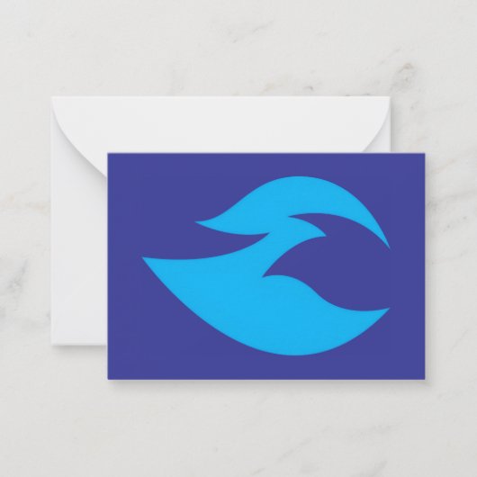 Correspondance Ignorer la carte plat de flamme bleue (Devant)