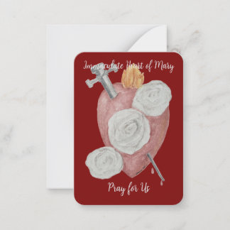 Correspondance Immaculé Coeur de Marie Carte Sainte - Ensemble de