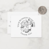 Correspondance Imprimantes Carte de notes Merci (Devant/Arrière en situation)