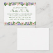 Correspondance Instruction de la carte de recette (Devant / Derrière)