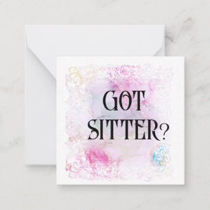 Correspondance *~* J'AI SITTER ? Carte de note plat AP63 Relation