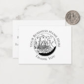 Correspondance Jardin Design Paysage Carte de note Merci (Devant/Arrière en situation)