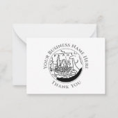 Correspondance Jardin Design Paysage Carte de note Merci (Devant)
