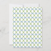 Correspondance Jardin opiaire en bambou | Carte de note Chinoiser (Dos)