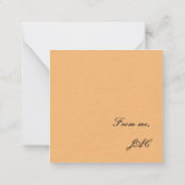 Correspondance je vous aime carte de note (Dos)