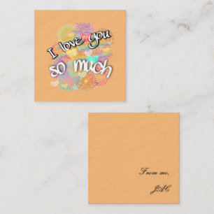 Correspondance je vous aime carte de note