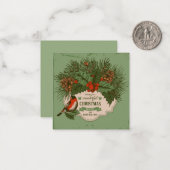 Correspondance Jolie carte de Noël (Devant/Arrière en situation)