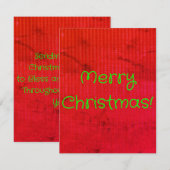 Correspondance Joyeuse carte de Noël (Devant / Derrière)