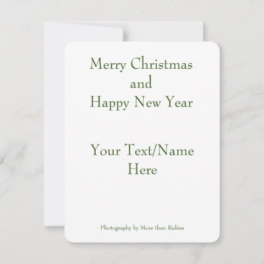 Correspondance Joyeuse carte de Noël (Dos)