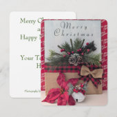 Correspondance Joyeuse carte de Noël (Devant / Derrière)