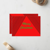 Correspondance Joyeuse carte de Noël (Devant/Arrière en situation)