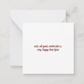 Correspondance Joyeuse carte de Noël (Dos)