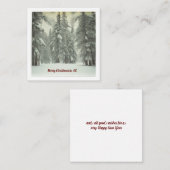 Correspondance Joyeuse carte de Noël (Devant / Derrière)