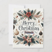 Correspondance Joyeuse carte de Noël/carte de voeux (Devant)