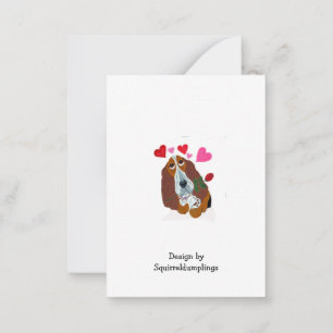 Correspondance Joyeuse carte de vœux pliée pour la Saint-Valentin