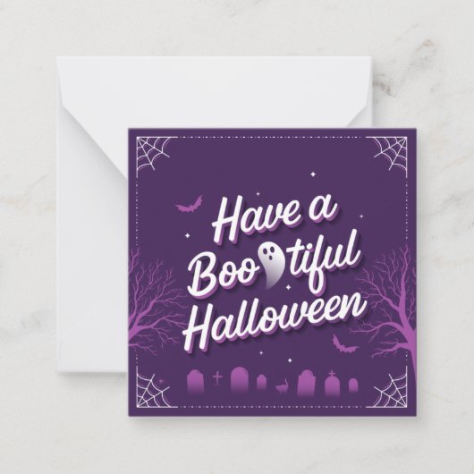 Correspondance Joyeuse carte de vœux pour un Halloween magnifique (Devant)