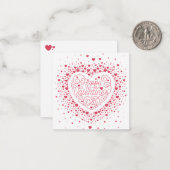 Correspondance Joyeuse Saint-Valentin / Carte de vœux (Devant/Arrière en situation)