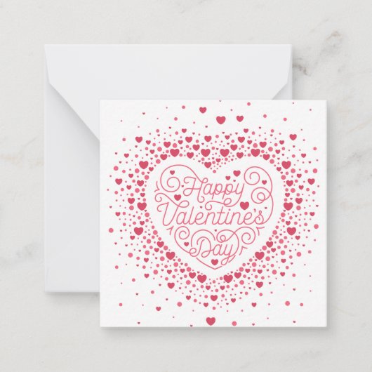 Correspondance Joyeuse Saint-Valentin / Carte de vœux en papier (Devant)