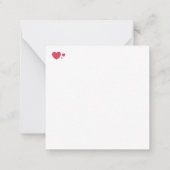 Correspondance Joyeuse Saint-Valentin / Carte de vœux en papier (Dos)