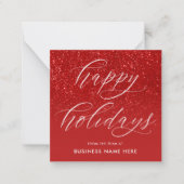 Correspondance Joyeuses Vacances Mini Carte de Vacances Affaires (Devant)