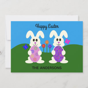 Correspondance Joyeux lapin de Pâques #5 Carte de vacances