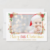 Correspondance Joyeux petit Noël Carte de vacances photo (Devant)